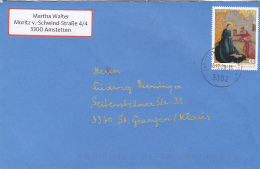 4573FM- CHRISTMAS, JESUS BIRTH ICON, STAMP ON COVER, 2015, AUSTRIA - Storia Postale