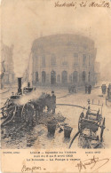 59-LILLE- INCENDIE DU THEATRE, NUIT DU 6 AU 6 AVRIL 1903, LA ROTONDE, LA POMPE A VAPEUR - Lille