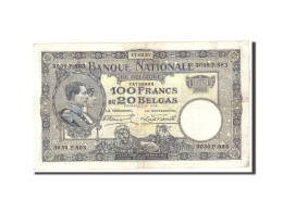 Billet, Belgique, 100 Francs-20 Belgas, 1932, 1932-05-17, KM:102, TTB - 100 Frank & 100 Frank-20 Belgas