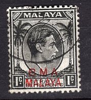 Malaysia - BMA, 1945, SG   1, Used (Wmk Mult Script Crown CA) - Malaya (British Military Administration)