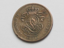 2 Centimes 1873 - Belgique - Léopold II Roi Des Belges  **** EN ACHAT IMMEDIAT **** - 2 Centimes