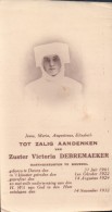 Doodsprentje Met Foto Zuster Victoria Debremaeker Gasthuiszusters Brussel ° Dworp 1901 - 1932 - Devotion Images