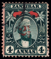 O        53-55 (175-77) 1897 2½a On 4a Myrtle-green And Red Sultan^ Seyyid Hamed-bin Thwain, Set Of All... - Zanzibar (...-1963)