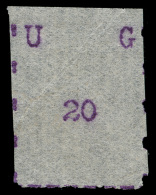 *        38 (38) 1895 20c Violet Missionary^ Typewritten, Narrow Letters And Format (16-18mm), Scarce, Imperf,... - Uganda (...-1962)