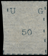 *        5 (5) 1895 50c Black Missionary^ Typewritten, Wide Letters And Format (20-26 Mm), Imperf, With Frame-line... - Oeganda (...-1962)