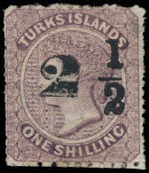 *        32 (37) 1881 2½d On 1' Violet Q Victoria^ Surcharged SG Type 24, Scarce, OG, HR, VF, With... - Turks And Caicos