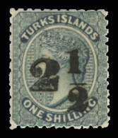 *        26 (38) 1881 2½d On 1' Dull Blue Q Victoria^ Surcharged SG Type 25, Setting 9, Scarce, A Perfectly... - Turcas Y Caicos
