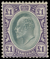 *        268-80 (260-72) 1904-09 ½d-£1 K Edward VII^, Wmkd MCA, Perf 14, Cplt (13), OG,HR, F-VF Scott... - Transvaal (1870-1909)