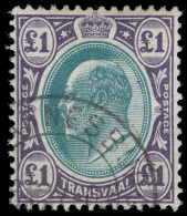 O        252-66 (244-58) 1902-03 ½d-£1 K Edward VII^, Wmkd CA, Perf 14, Cplt (15), Light Cancels, F-VF... - Transvaal (1870-1909)