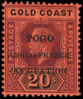 *        66 Var-78 Var Footnoted (H34a-46a, H38ga) 1915 ½d-20' K George V Stamps Of Gold Coast, With "TOGO... - Autres & Non Classés