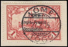 /\       44 (H10) 1914 1M Carmine Yacht^ Overprinted "TOGO Anglo-French Occupation", First (3mm) Setting, Only 50... - Autres & Non Classés