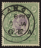 O        5 (67) 1921 3R Gray Green And Violet K George V^ Of East Africa And Uganda Overprinted "G.E.A." SG Type 2,... - Tanganyika (...-1932)