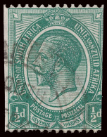 O        17 Var (18w) 1913 ½d Green K George V^ Coil Perf 14 Horizontally By Imperf, VARIETY - Wmk... - Oblitérés