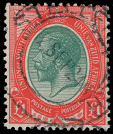 O        2-16 (3-17) 1913-24 ½d-£1 K George V^ With Bilingual Inscription, Wmkd Springbok's Head, Perf... - Used Stamps