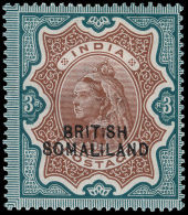 *        14-26 (18-30) 1903 ½a-5R Q Victoria And K Edward VII Stamps Of India^, Overprinted "BRITISH... - Somaliland (Herrschaft ...-1959)