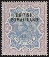 *        1-13 Var (1-13 Var Footnoted) 1903 ½a-5R Q Victoria Stamps Of India Overprinted "BRITISH... - Somaliland (Protectorate ...-1959)