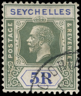 O        91-114, 100a, 111a (98-123, 107a, 119a) 1921-32 2¢-5R K George V^, Die II, Wmkd Script CA, Perf 14,... - Seychelles (...-1976)