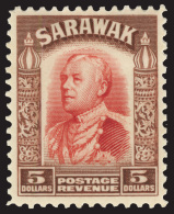 *        109-34 (106-25) 1934-41 1¢-$10 Sir Charles Brooke^, Unwmkd, Perf 12, Cplt (26), OG, LH, F-VF Scott... - Sarawak (...-1963)