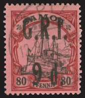 O / /\   101-09 (101-09) 1914 ½d On 3pf-9d On 80pf Kaiser's Yacht^ Surcharged SG Type 13 And Overprinted... - Samoa