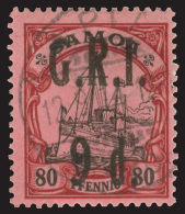 O / /\   101-09 (101-09) 1914 ½d On 3pf-9d On 80pf Kaiser's Yacht^ Surcharged SG Type 13 And Overprinted... - Samoa (Staat)