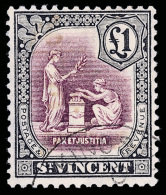 O        118-31 (131-41) 1921-32 ½d-£1 K George V^, Wmkd Script CA, Perf 14, Cplt (14), Much Scarcer... - St.Vincent (...-1979)