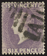 O        51 (52) 1888 6d Violet Q Victoria^, Wmkd CA, Perf 14, While 3300 Were Issued, 1200 Were Overprinted... - St.Vincent (...-1979)