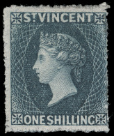 *        4 (9) 1866 1' Slate-grey Q Victoria^, Unwmkd, Perf 14 To 16, OG, LH, F-VF Scott Retail $425…SG $525 - St.Vincent (...-1979)