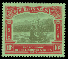 *        52-63 (48-59) 1923 ½d-10' Tercentenary^, Wmkd Script CA And MCA, Perf 14, Cplt (12) Per Scott, A... - St.Kitts Und Nevis ( 1983-...)