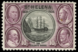 *        101-110 (114-23) 1934 ½d-10' Centenary^ Issue, Wmkd Script CA, Perf 12, Cplt (10), OG, VLH, F-VF... - Sainte-Hélène