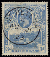 O        75-77 (89-91) 1922 1d-3d K George V^, Wmkd Script CA, Cplt (3), All With Light Cds, Very Scarce Used,... - Isla Sta Helena