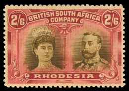 *        113 Var (156a) 1910 2'6d Bistre-brown And Crimson K George V^ Double Head, Perf 14, Rare, Well Centered,... - Autres & Non Classés