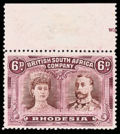 *        108 Var (145a Var) 1910 6d Bright Chestnut And Mauve K George V^ Double Head, Perf 14, VARIETY - Gash In... - Andere & Zonder Classificatie