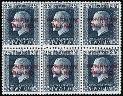 **/*/[+] 21 Var, 21 (24ab, 24a) 1920 2½d Blue K George V^ Recess Printing, Overprinted "PENRHYN ISLANDS" In... - Penrhyn