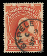 O        56 Var (67c) 1897-98 1d Orange-vermilion Q Victoria^, Wmkd CA, VARIETY - Perf 15½-16, With... - Autres & Non Classés