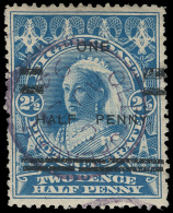 O        54 (65) 1894 ½d On 2½d Blue Q Victoria^ Old Calabar Provisional, SG Type 17 Surcharge, Only... - Autres & Non Classés