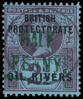 O        25 (11) 1893 ½d On 2½d Purple On Blue Q Victoria^, Green Surcharge (SG Type 4), Only 180... - Other & Unclassified