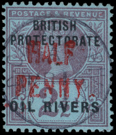 O        22 (13) 1893 ½d On 2½d Violet On Blue Q Victoria^ Of Great Britain Overprint, Carmine... - Autres & Non Classés