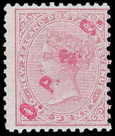 **       O1 (O7) 1891-1906 1d Rose Q Victoria^, Wmkd NZ And Star, Rose "O.P.S.O." Handstamp, Perf 11, Very Rare And... - Service