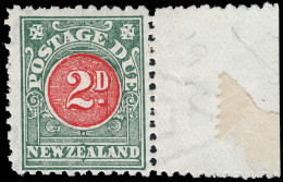 **       J15 (D20) 1906 2d Red And Green Postage Due^, Wmkd NZ And Star Close Together, Perf 11, Very Rare And... - Timbres-taxe