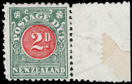 **       J15 (D20) 1906 2d Red And Green Postage Due^, Wmkd NZ And Star Close Together, Perf 11, Very Rare And... - Impuestos