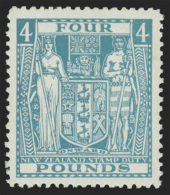 *        AR93 (F210) 1952 £4 Light Blue Coat Of Arms^ Postal Fiscal On "Wiggins Teape" Chalk-surfaced Paper... - Fiscaux-postaux