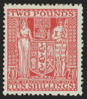 *        AR90 (F207) 1951 £2 10' Red Coat Of Arms^ Postal Fiscal On "Wiggins Teape" Chalk-surfaced Paper With... - Post-fiscaal