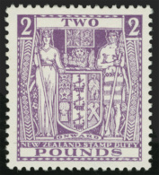 *        AR63 (F162) 1931-35 £2 Bright Purple Coat Of Arms^ Postal Fiscal On Thick, Opaque, Chalk-surfaced... - Fiscaux-postaux