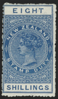 *        AR40 Var (F85) 1906 8' Deep Blue Q Victoria^ Postal Fiscal On Unsurfaced "Cowan" Paper, Wmkd Single-lined... - Steuermarken/Dienstmarken