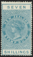 *        AR38 Var (F137) 1925-30 7' Pale Blue Q Victoria^ Postal Fiscal On Thick, Opaque, Chalk-surfaced "Cowan"... - Post-fiscaal