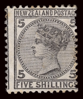 *        59-60 (185-86) 1878 2'-5' Q Victoria^, Wmkd NZ And Star (SG Type 12a), Perf 12x11½, Part OG, F-VF... - Ongebruikt