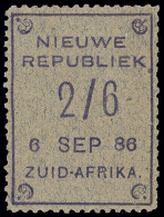 *        28a Var Footnoted (37) 1886 2/6 Violet On Blue (6 SEP 86),^ Well Centered, Scarce Date, OG,HR, VF... - Nouvelle République (1886-1887)