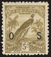 *        O12-22 (O31-41) 1931 1d-5' Bird Of Paradise Officials^, Dated Scrolls, Overprinted "OS", Perf 11, Cplt... - Papouasie-Nouvelle-Guinée