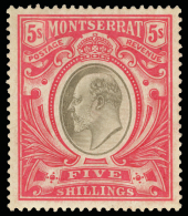 *        22-31 (24-33) 1904-08 ½d-5' Symbol Of Colony And K Edward VII^, Wmkd MCA, Perf 14, Cplt (10), OG,... - Montserrat