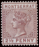 *        3-4 (4-5) 1880 2½d-4d Q Victoria^, Wmkd CC, Perf 14, Complete Set Of 2, Fresh And Perfectly... - Montserrat